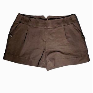 Smart Set Black Shorts with Button Pockets and Pleats - Size 12, Regular Fit